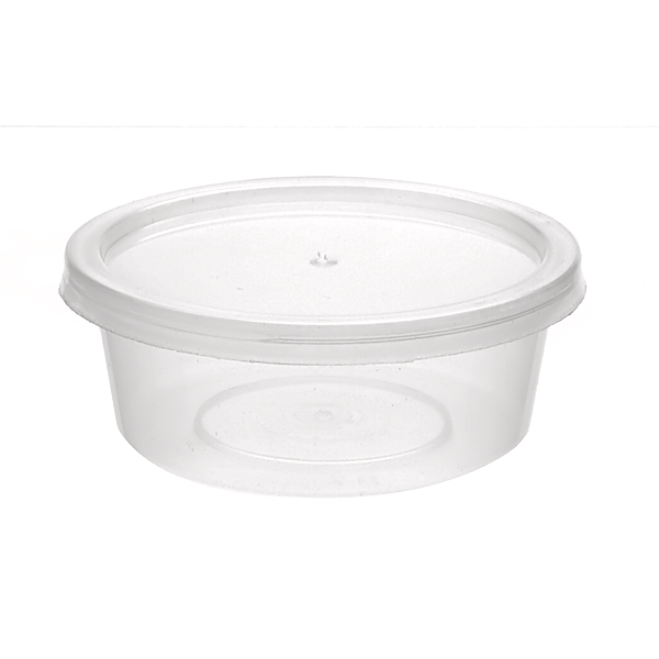 Lids For 2oz and 4oz Round Plastic Takeaway Sauce