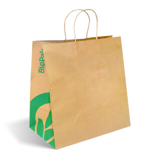 BioPak Jumbo Kraft Paper Bags - Twist Handle