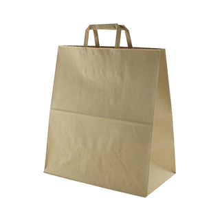Greenmark Takeaway Bag Kraft Medium Flat Handle
