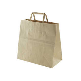 Greenmark Takeaway Bag Kraft Small Flat Handle
