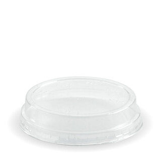 BioPak Dome Lid For 60-140mL Clear Sauce Cups