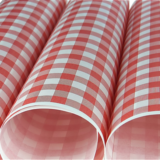 Chequered Greaseproof Paper Third Sheet
