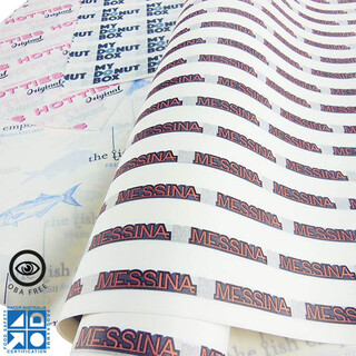 Printed Greaseproof 100,000 Sheets 210x330mm [Colours: 1]
