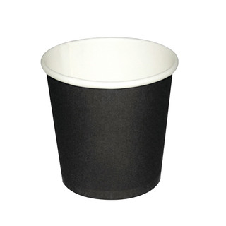 Black Single Wall 4oz Paper Coffee Cup