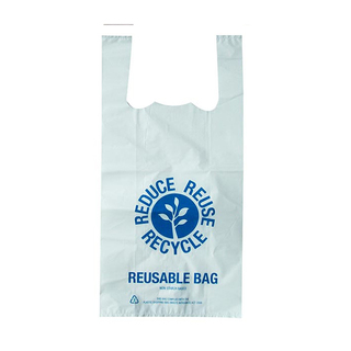 Medium Reusable Printed Plastic Carry Bag 37um