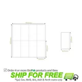 BioPak 2 Ply 1/8 Fold Dinner Napkin - White