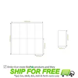 BioPak 2 Ply 1/8 Fold Quilted Dinner Napkin - Natural