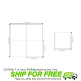 BioPak 1 Ply 1/4 Fold Lunch Napkin - Natural