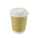 Kraft Double Wall 8oz Paper Coffee Cup