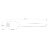 BioPak 16cm Wooden Spork Natural Unbranded