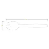BioPak 16cm Wooden Spork Natural