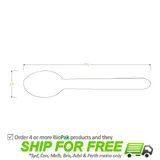 BioPak 16cm Wooden Spoon Wax Coated