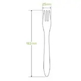 BioPak 19cm Wooden Fork Wax Coated