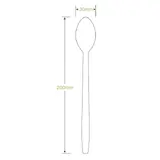 BioPak 20cm Wooden Soda Spoon Natural