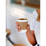 Kraft Coffee Cup Sleeves For 12-16oz Cups