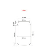 250mL Clear PET Can and Aluminium Dessert Lid Set