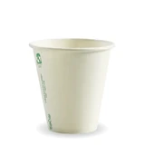 BioPak Uni-Lid Single Wall 8oz Paper BioCup