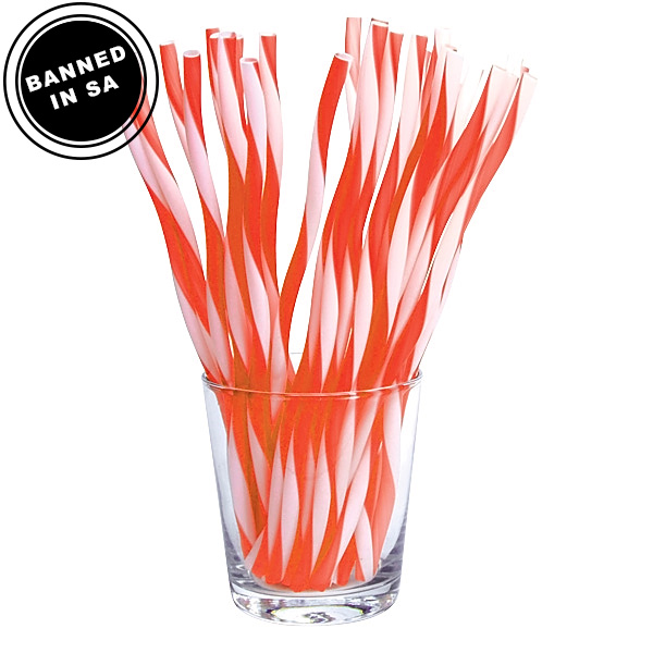 Candy Cane Twisted Drinking Straw 2000s