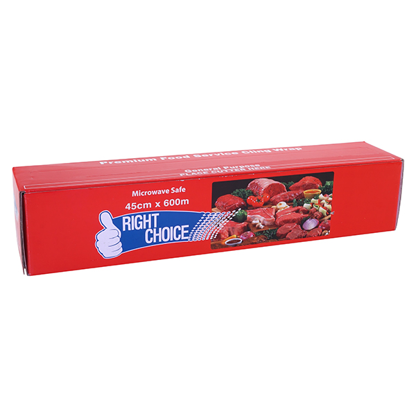 Right Choice Cling Wrap 45cm x 600m With Sliding Cutter