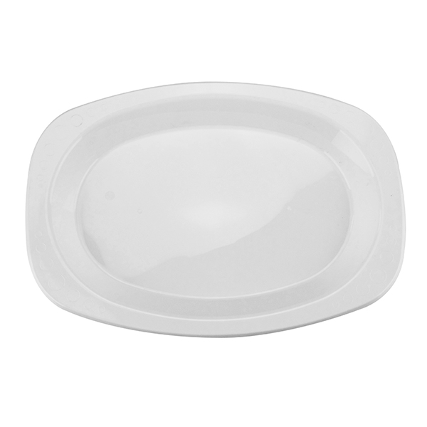 Premium Disposable Plastic Plate 205x285mm Oval 500s