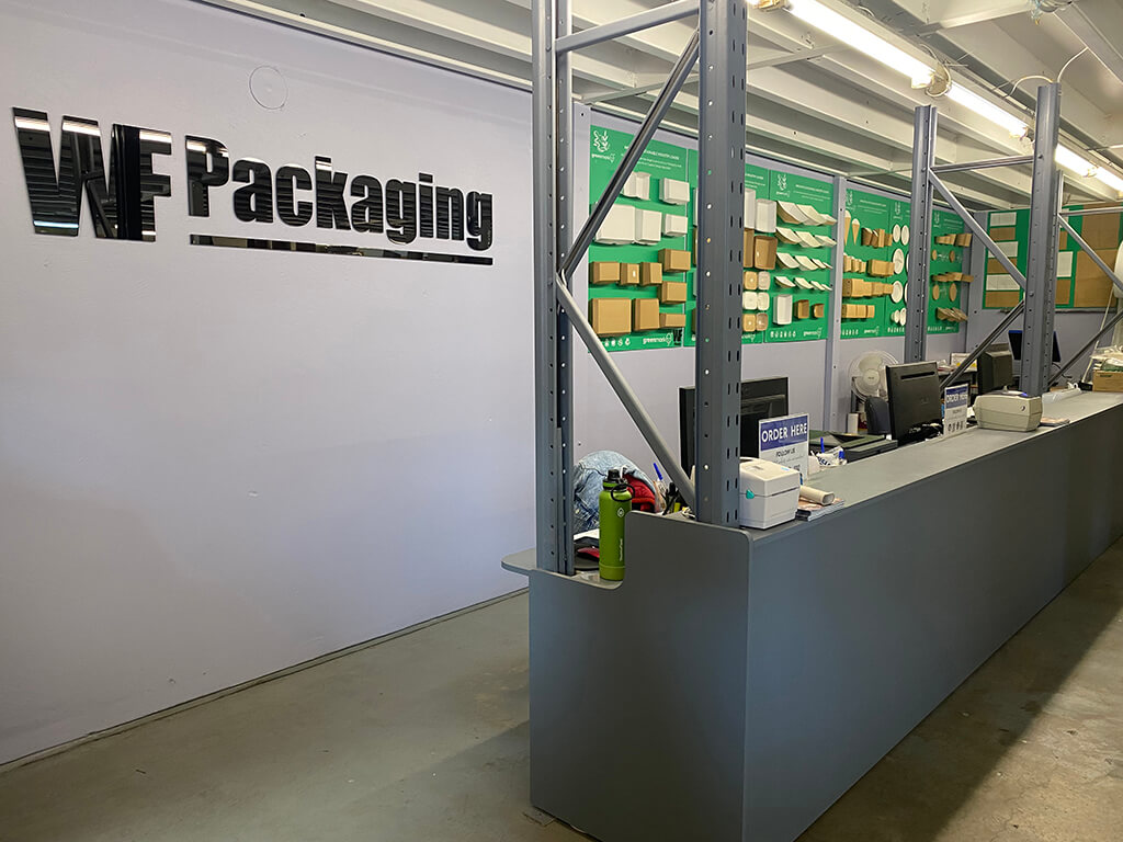 WF Packaging Showroom and Counter
