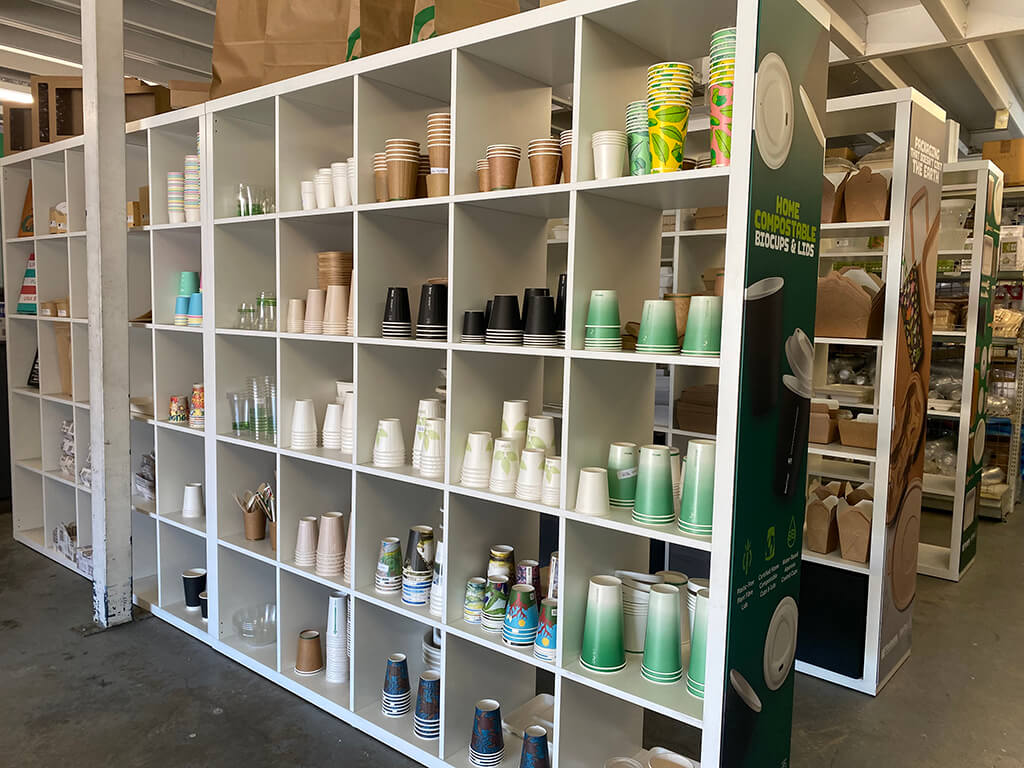 WF Packaging Showroom and Biocups and Lids