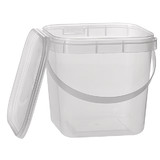 Square 1L Tamper Evident Container with Handles Set