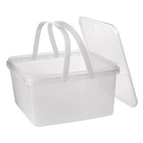 Square 3L Tamper Evident Container with Handles Set