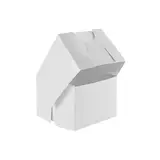 4x4x3 White Cardboard Cake Box With Hinged Lid