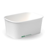 BioPak Paper 1000mL Takeaway Container Base White