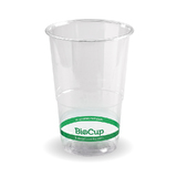 BioPak 280mL Clear Bioplastic Branded Cup