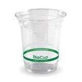 BioPak 420mL Clear Bioplastic Branded Cup