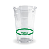 BioPak 600mL Clear Bioplastic Branded Cup