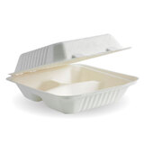 BioPak BioCane Regular Dinner Box - 3 Compartments
