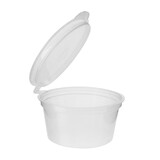 28mL Round Sauce Container With Hinged Lid