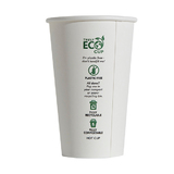 White Single Wall 16oz Truly Eco Paper Coffee Cup