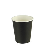 Black Single Wall 8oz Paper Coffee Cup