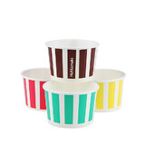 Ice Cream Cups 3oz Candy Stripe Mixed