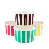 Ice Cream Cups 5oz Candy Stripe Mixed
