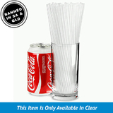 Long Thickshake Straw Clear Biodegradable