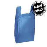 Medium Plastic Carry Bag Blue