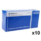Blue Nitrile Gloves (M)