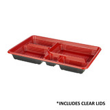 5 Compartment Bento Boxes With Lids (LT-3A)