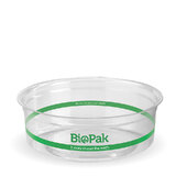 BioPak 240mL Clear Bioplastic Deli Bowl