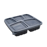 5 Compartment Takeaway Container Set Black