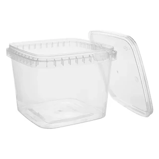 Square 1000mL Tamper Evident Container Set