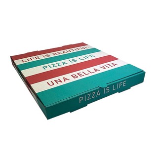 Greenmark Printed Pizza Box White 15 Inch