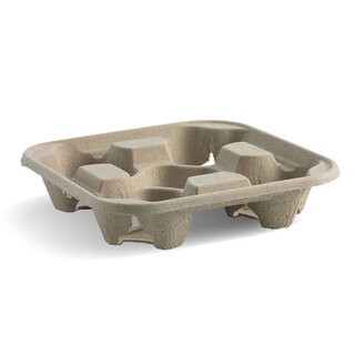 Moulded Cup Tray For 4 Cups