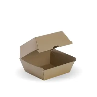 Brown Corrugated Burger Box