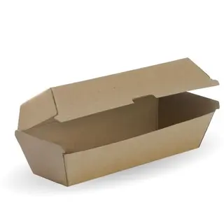 Brown Corrugated Hot Dog Box